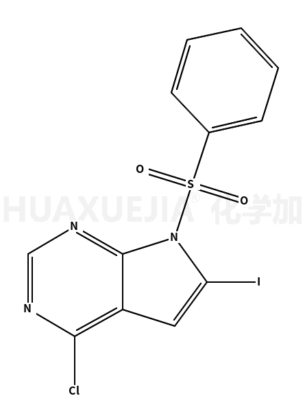 7-(benzenesulfonyl)-4-chloro-6-iodopyrrolo[2,3-d]pyrimidine