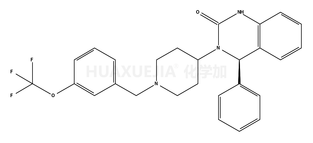 (4S)-3,4-二氢-4-苯基-3-[1-[[3-(三氟甲氧基)苯基]甲基]-4-哌啶基]-2(1H)-喹唑啉酮