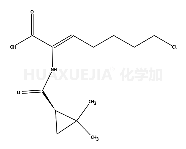 (+)-(Z)-7-氯-2-(2,2-二甲基环丙烷甲酰胺基)-2-庚烯酸