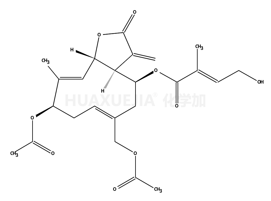 [(3aR,4R,6Z,9S,10E,11aR)-9-acetyloxy-6-(acetyloxymethyl)-10-methyl-3-methylidene-2-oxo-3a,4,5,8,9,11a-hexahydrocyclodeca[b]furan-4-yl] (E)-4-hydroxy-2-methylbut-2-enoate