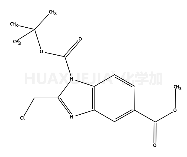 1H-Benzimidazole-1,5-dicarboxylic acid, 2-(chloromethyl)-, 1-(1,1-dimethylethyl) 5-methyl ester