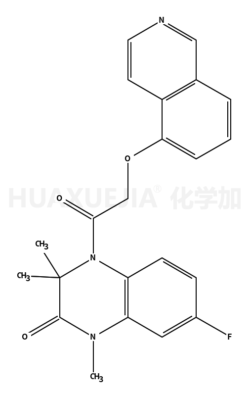 7-氟-3,4-二氢-4-[(5-异喹啉氧基)乙酰基]-1,3,3-三甲基-2(1H)-喹噁啉酮