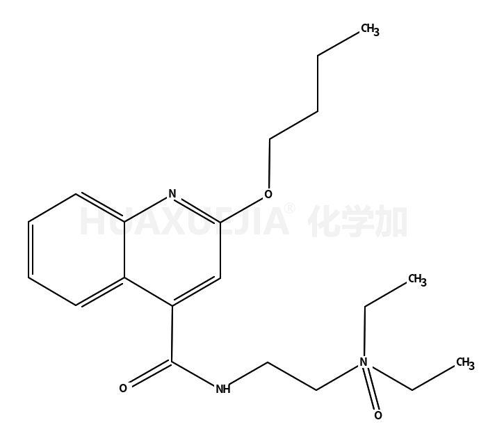 4-Quinolinecarboxamide, 2-butoxy-N-[2-(diethyloxidoamino)ethyl]