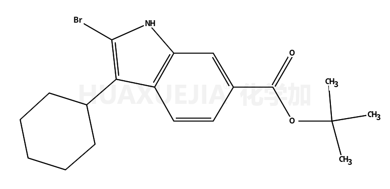 2-溴-3-环己基-1H-吲哚-6-羧酸叔丁酯