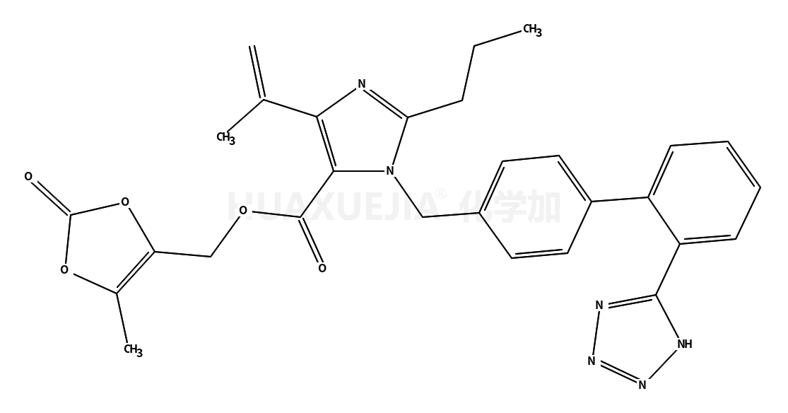 4-(1-甲基乙烯)-2-丙基-1-[[2-(2H-四zol-5-基)[1,1-联苯]-4-基]甲基]-1H-咪唑-5-羧酸(5-甲基-2-氧代-1,3-二氧代l-4-基)甲酯