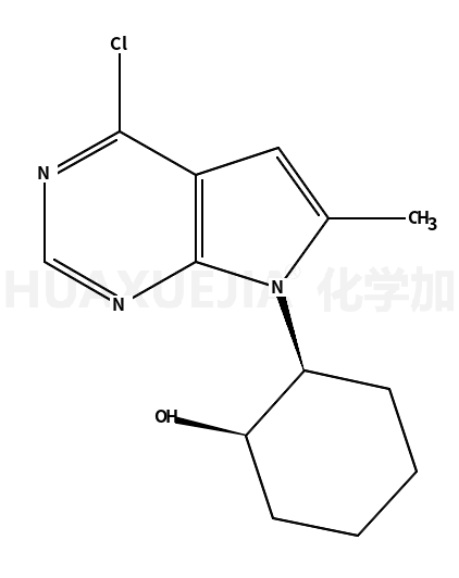 Cyclohexanol, 2-(4-chloro-6-methyl-7H-pyrrolo[2,3-d]pyrimidin-7-yl)-, cis