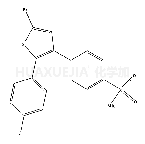 5-溴-2-(4-氟苯基)-3-(4-甲基磺酰基苯基)噻吩