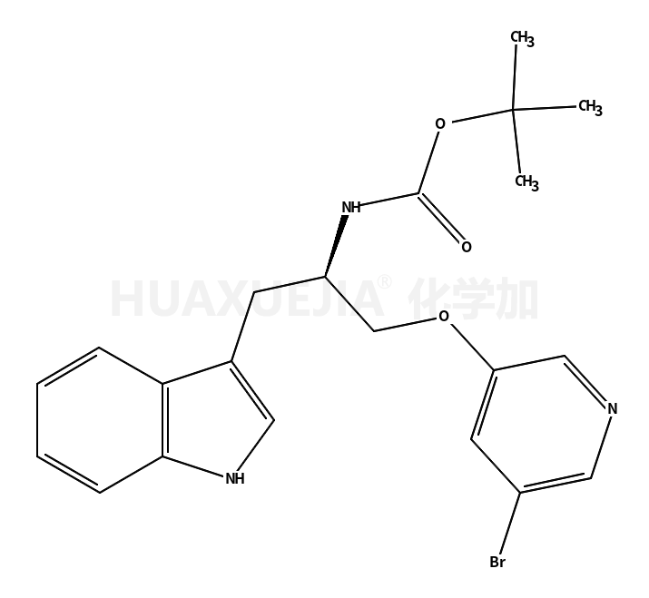 (S)-1-(5-溴吡啶-3-基氧基)-3-(1H-吲哚-3-基)丙烷-2-氨基甲酸叔丁酯