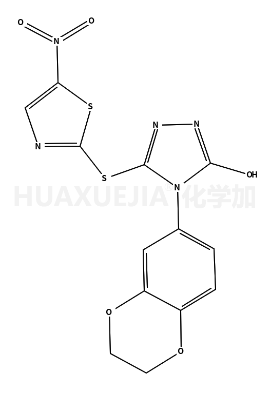 4-(2,3-二氢-1,4-苯并二恶英-6-基)-2,4-二氢-5-[(5-硝基-2-噻唑基)硫基]-3H-1,2,4-三唑-3-酮