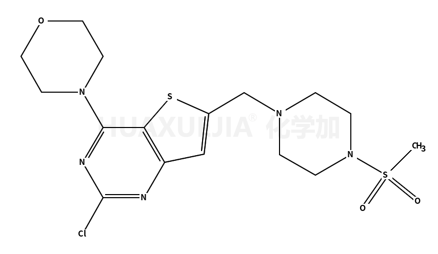 2-氯-6-(4-甲烷磺酰基-哌嗪-1-甲基)-4-吗啉-4-基-噻吩并[3,2-D]嘧啶