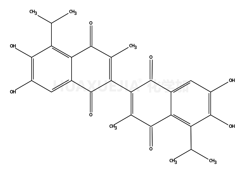 6,6,7,7-四羥基-5,5-二異丙基-3,3-二甲基-[2,2-bi萘]-1,1,4,4-四酮