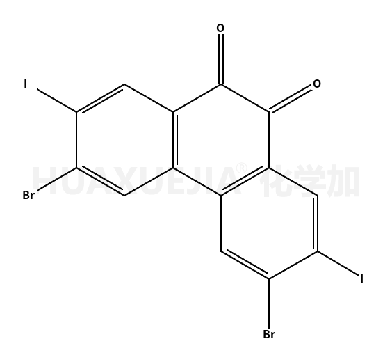 3,6-二溴-2,7-二碘-菲-9,10-二酮