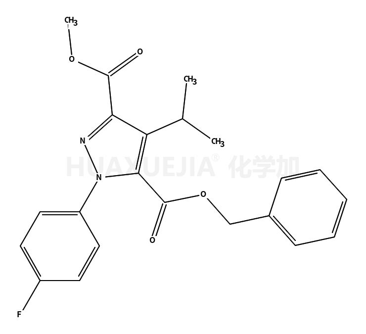 3-甲基-1-(p-氟苯基)-4-异丙基-1H-吡唑-3,5-二羧酸-5-苄酯