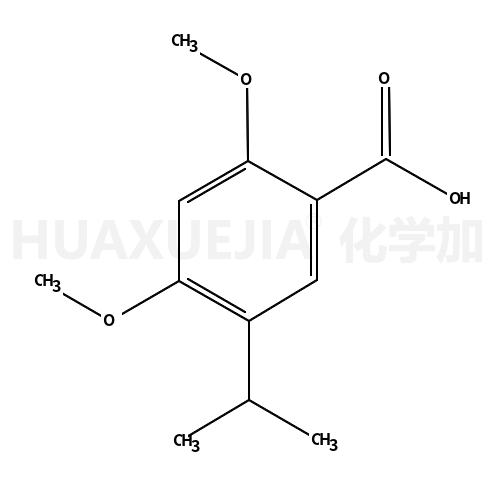 2,4-二甲氧基-5-(1-甲基乙基)-苯甲酸