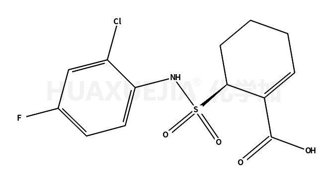 (R)-6-(2-CHLORO-4-FLUORO-PHENYLSULFAMOYL)-CYCLOHEX-1-ENECARBOXYLIC ACID