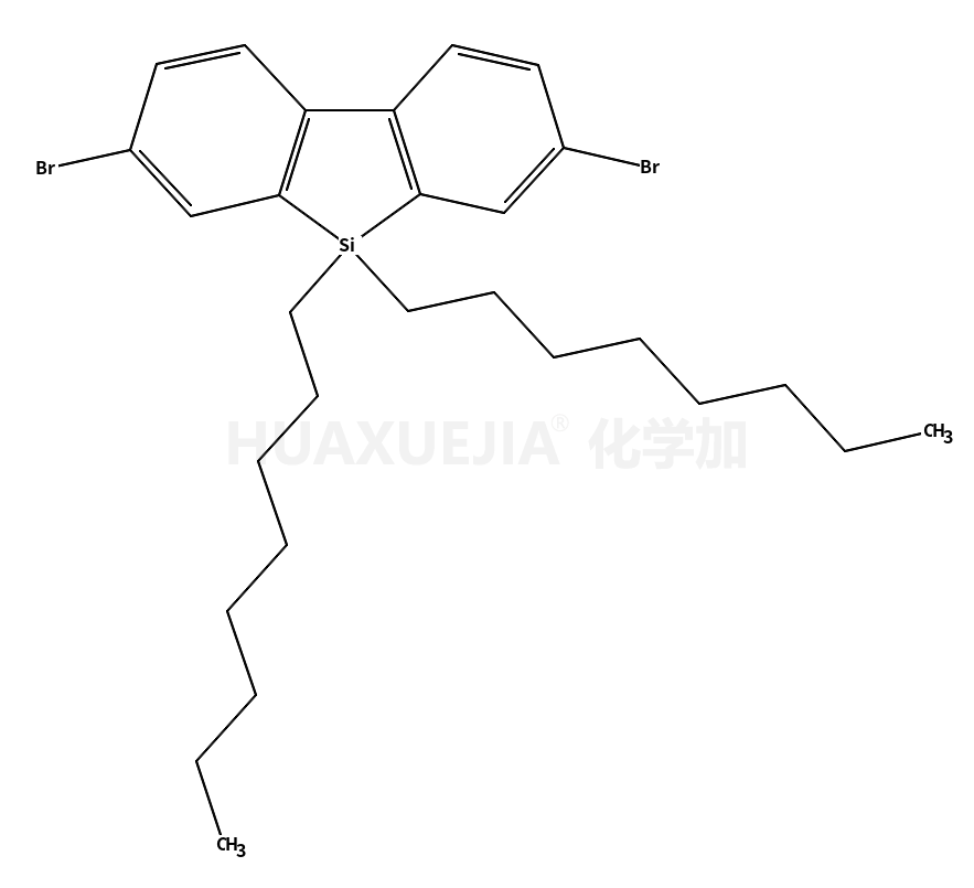 2,7-二溴-9,9-二辛基-9H-9-硅杂芴