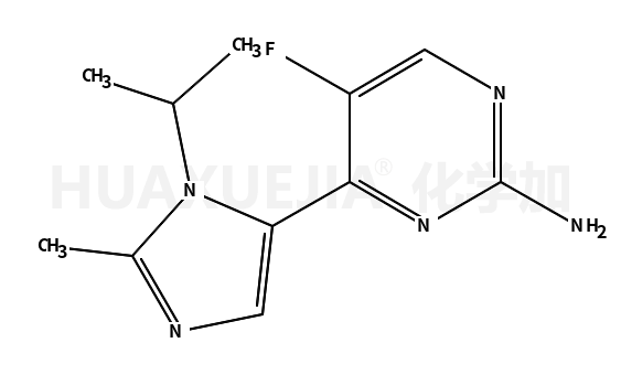 5-fluoro-4-(2-methyl-3-(propan-2-yl)-3H-imidazol-4-yl)pyrimidin-2-amine