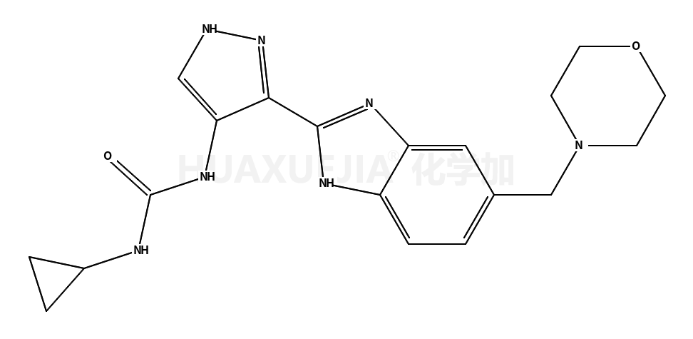 1-环丙基-3-(3-(5-(吗啉甲基)-1H-苯并[d]咪唑-2-基)-1H-吡唑-4-基)脲