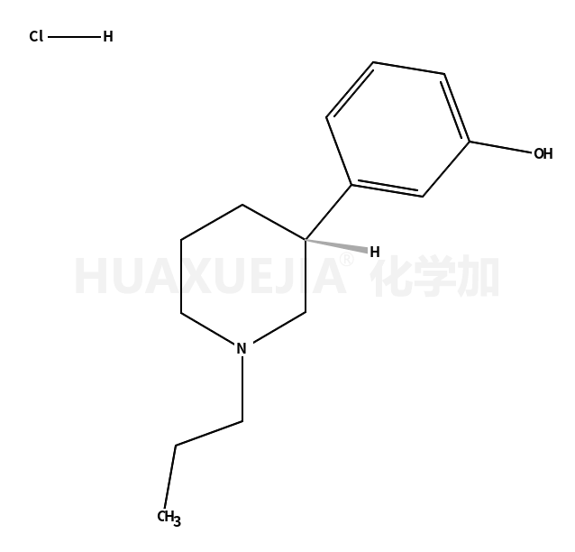 盐酸R(+)-3-(3-羟基苯基)-N-丙基哌啶