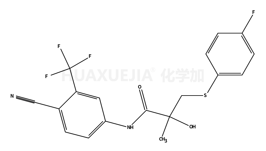 N-[4-氰基-3-(三氟甲基)苯基]-3-[(4-氟苯基)硫基]-2-羟基-2-甲基丙酰胺