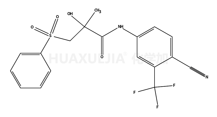 3-(benzenesulfonyl)-N-[4-cyano-3-(trifluoromethyl)phenyl]-2-hydroxy-2-methylpropanamide