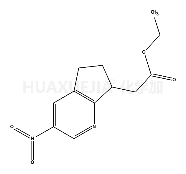 2-(3-硝基-6,7-二氢-5H-环戊并[b]吡啶-7-基)乙酸乙酯