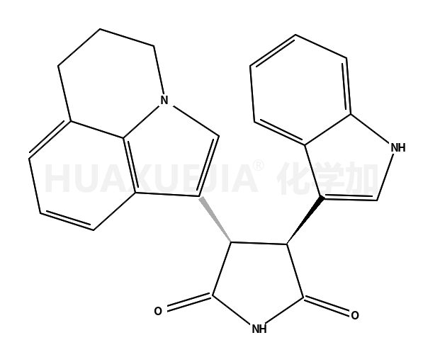 (3R,4R)-3-(5,6-二氢-4H-吡咯并[3,2,1-ij]喹啉)-4-(1H-吲哚)-2,5-吡咯烷二酮