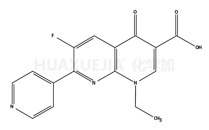 1-ethyl-6-fluoro-4-oxo-7-pyridin-4-yl-1,8-naphthyridine-3-carboxylic acid