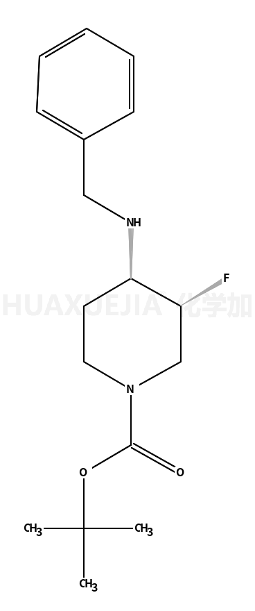 2-Methyl-2-propanyl (3S,4R)-4-(benzylamino)-3-fluoro-1-piperidine carboxylate