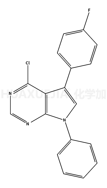 7H-Pyrrolo[2,3-d]pyrimidine, 4-chloro-5-(4-fluorophenyl)-7-phenyl