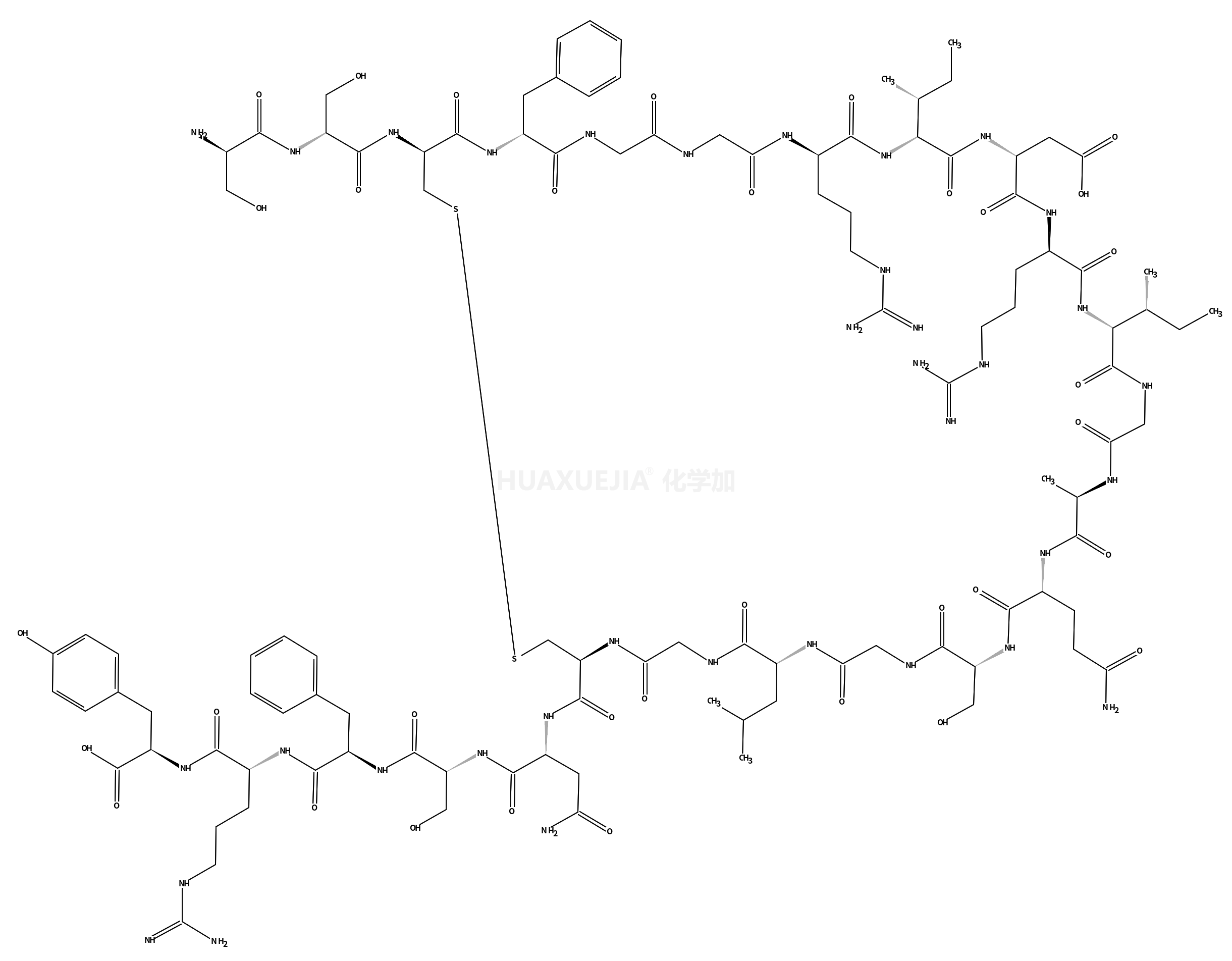 SER-SER-CYS-PHE-GLY-GLY-ARG-ILE-ASP-ARG-ILE-GLY-ALA-GLN-SER-GLY-LEU-GLY-CYS-ASN-SER-PHE-ARG-TYR(DISULFIDE BRIDGE:CYS3-CYS19)