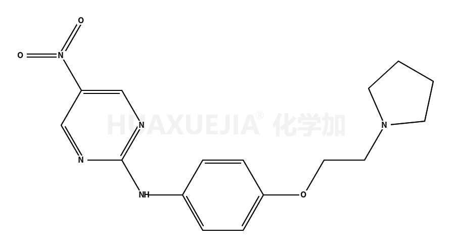 5-硝基-N-(4-(2-(吡咯烷-1-基)乙氧基)苯基)嘧啶-2-胺