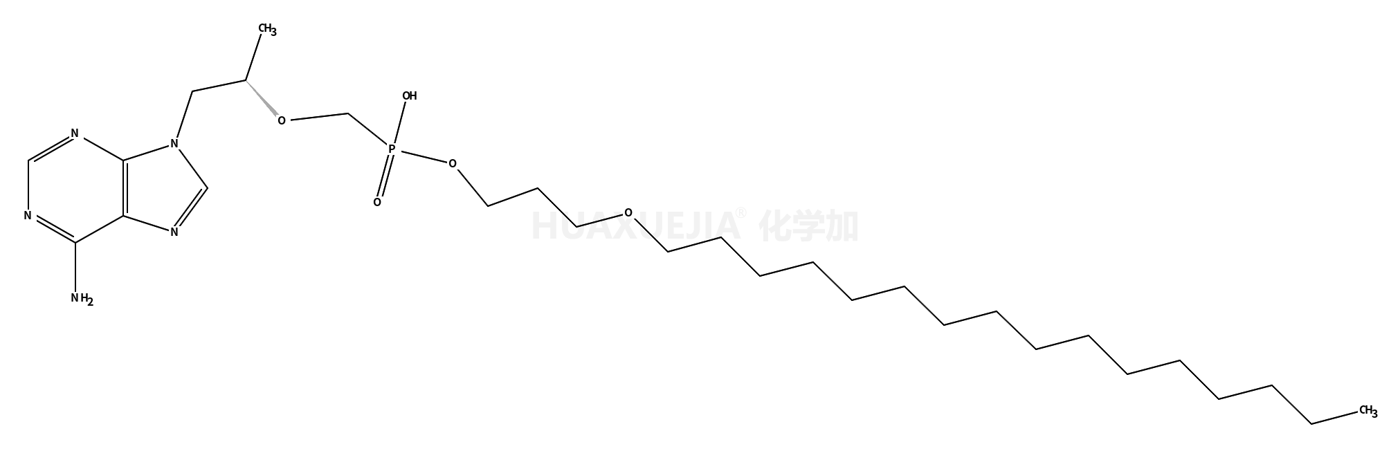 3-(Hexadecyloxy)propyl hydrogen ((((R)-1-(6-amino-9H-purin-9-yl)propan-2-yl)oxy)methyl)phosphonate