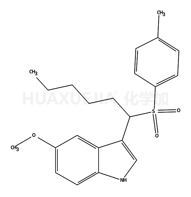 1H-Indole, 5-methoxy-3-[1-[(4-methylphenyl)sulfonyl]hexyl]