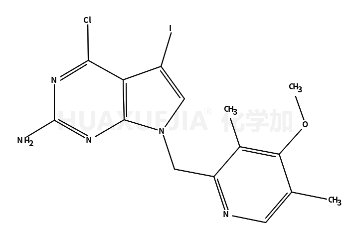 4-氯-5-碘-7-(4-甲氧基-3,5-二甲基吡啶-2-甲基)-7H-吡咯并[2,3-d]嘧啶-2-胺