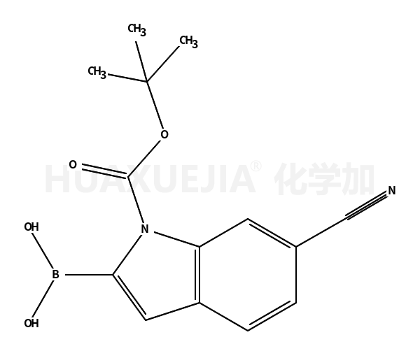 1-Boc-6-氰基吲哚-2-硼酸