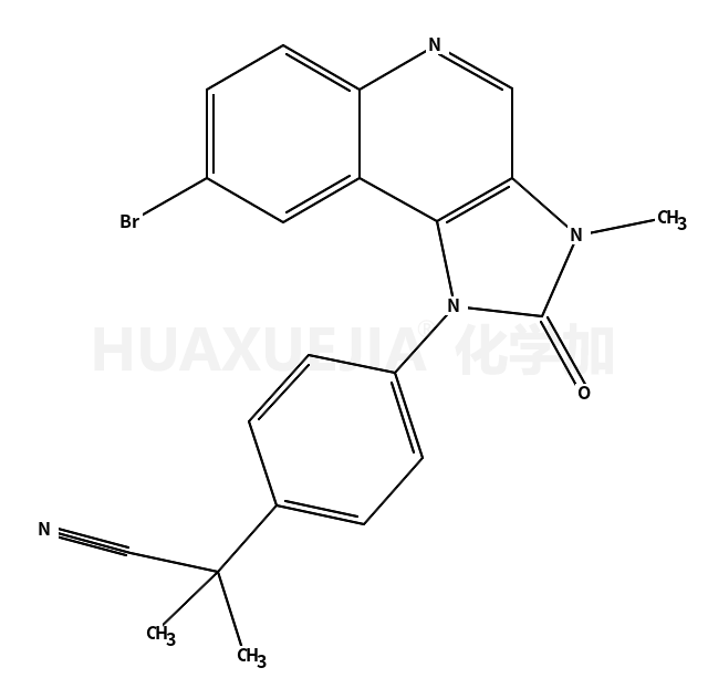 2-(4-(8-溴-3-甲基-2-氧代-2,3-二氢咪唑并[4,5-C]喹啉-1-基)苯基)-2-甲基丙腈