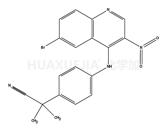 2-(4-(6-溴-3-硝基喹啉-4-基氨基)苯基)-2-甲基丙腈