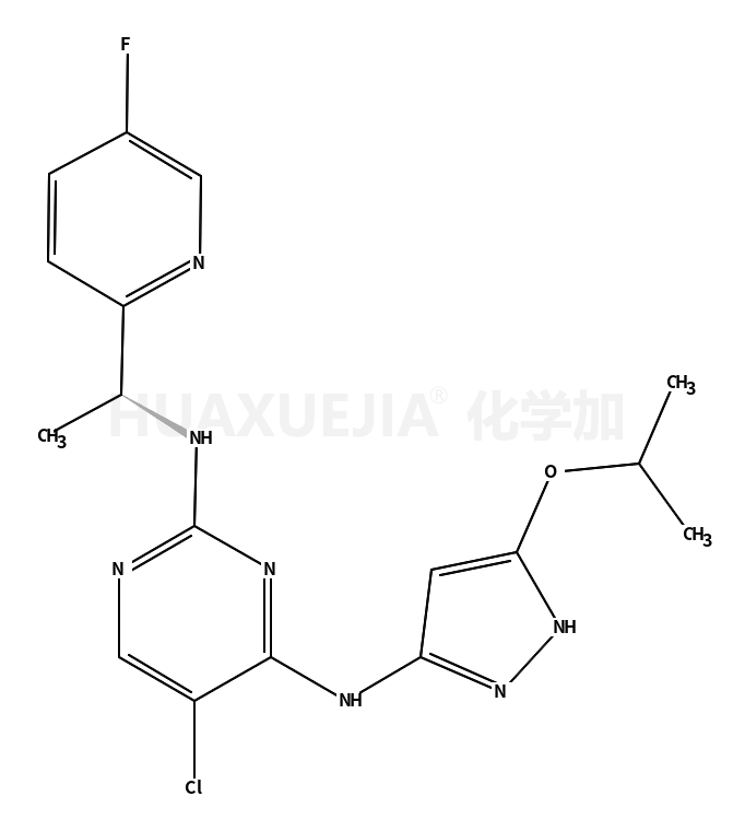 5-chloro-2-N-[(1S)-1-(5-fluoropyridin-2-yl)ethyl]-4-N-(3-propan-2-yloxy-1H-pyrazol-5-yl)pyrimidine-2,4-diamine