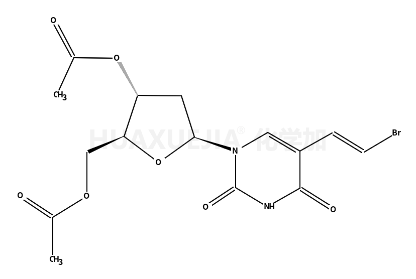 [(2R,3S,5R)-3-acetyloxy-5-[5-[(E)-2-bromoethenyl]-2,4-dioxopyrimidin-1-yl]oxolan-2-yl]methyl acetate