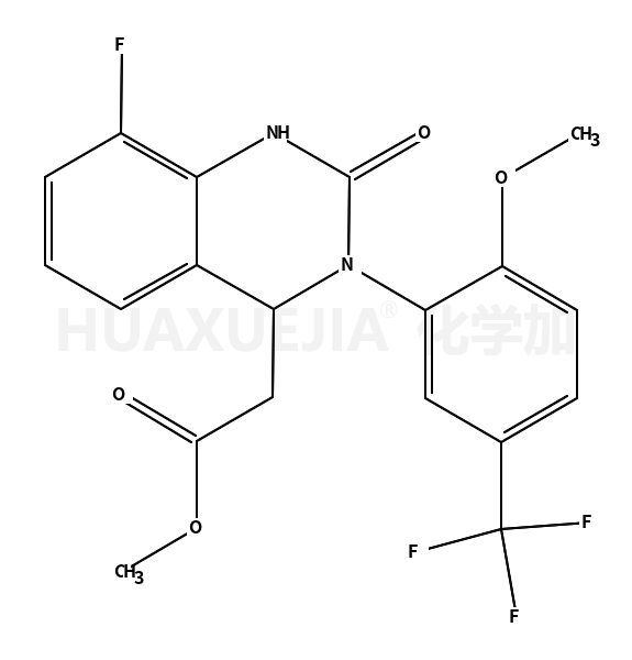 8-氟-1,2,3,4-四氢-3-[2-甲氧基-5-(三氟甲基)苯基]-2-氧代-4-喹唑啉乙酸甲酯
