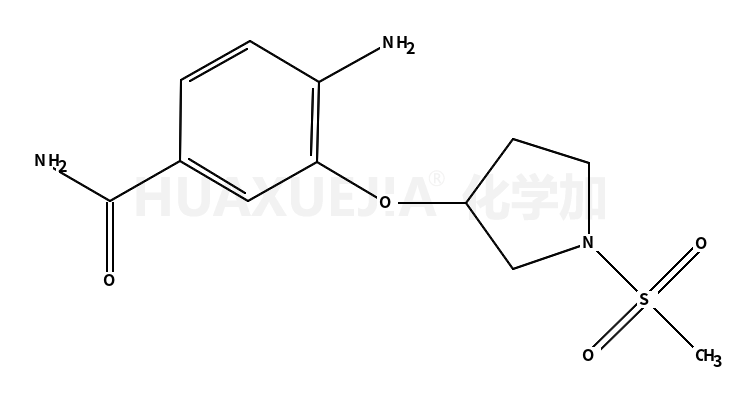 4-amino-3-(1-methanesulfonyl-pyrrolidin-3-yloxy)-benzamide