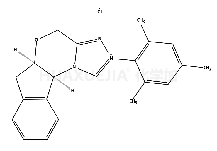 (-)-(5aS,10bR)-5a,10b-二氢-2-(2,4,6-三甲基苯基)-4H,6H-茚并[2,1-b][1,2,4]三唑[4,3-d][1,4]氯化恶唑鎓一水合物