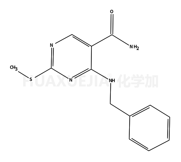 4-(苄基氨基)-2-(甲基硫代)嘧啶-5-羧酰胺