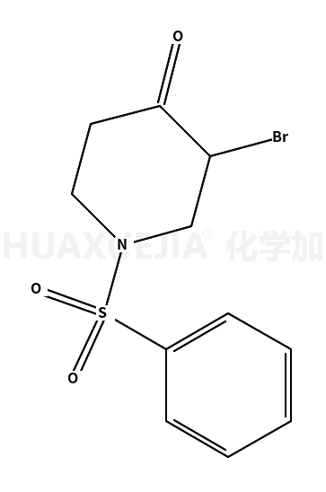 1-(benzenesulfonyl)-3-bromopiperidin-4-one