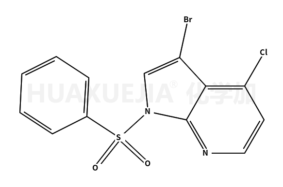 3-溴-4-氯-1-(苯磺酰基)-1H-吡咯并[2,3-B]吡啶