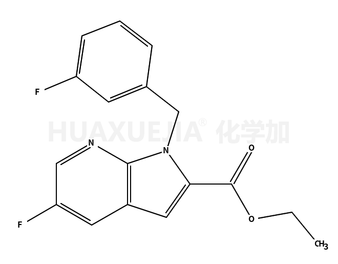 ethyl 5-fluoro-1-[(3-fluorophenyl)methyl]pyrrolo[2,3-b]pyridine-2-carboxylate