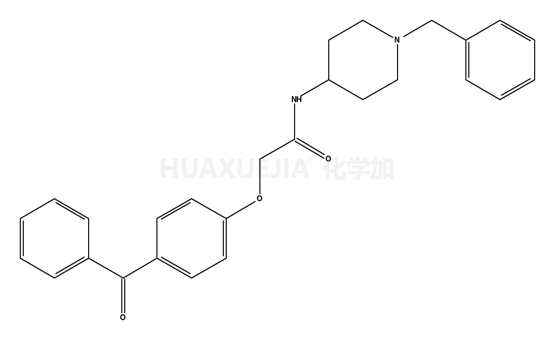 Acetamide, 2-​(4-​benzoylphenoxy)​-​N-​[1-​(phenylmethyl)​-​4-​piperidinyl]​-