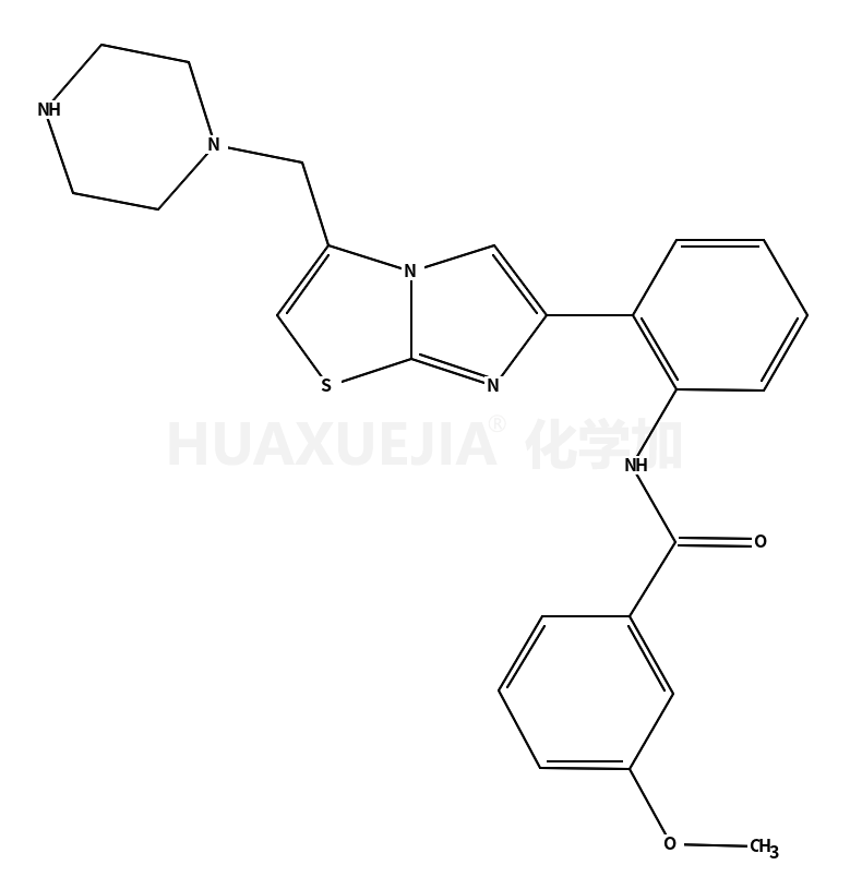 3-甲氧基-n-(2-(3-(哌嗪-1-甲基)咪唑并[2,1-b]噻唑-6-基)苯基)苯甲酰胺