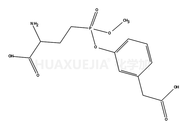 Benzeneacetic acid, 3-[[(3-amino-3-carboxypropyl)methoxyphosphinyl]oxy]